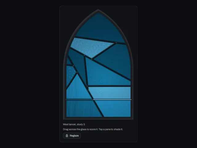 Leaded glass lancet